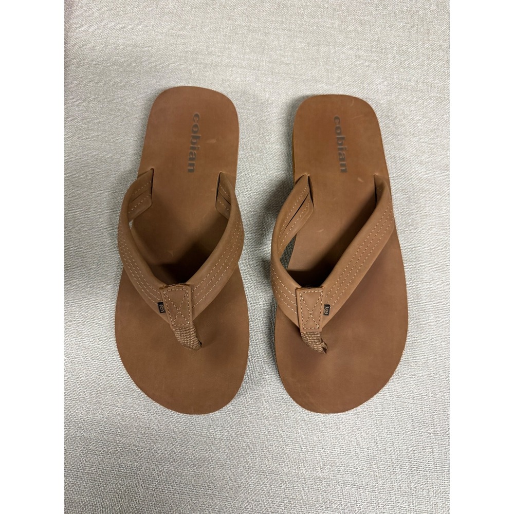 Cobian Mens ARV 2 Flip Flops Tan Brown Comfort Arch Sandals Size 7Las Olas